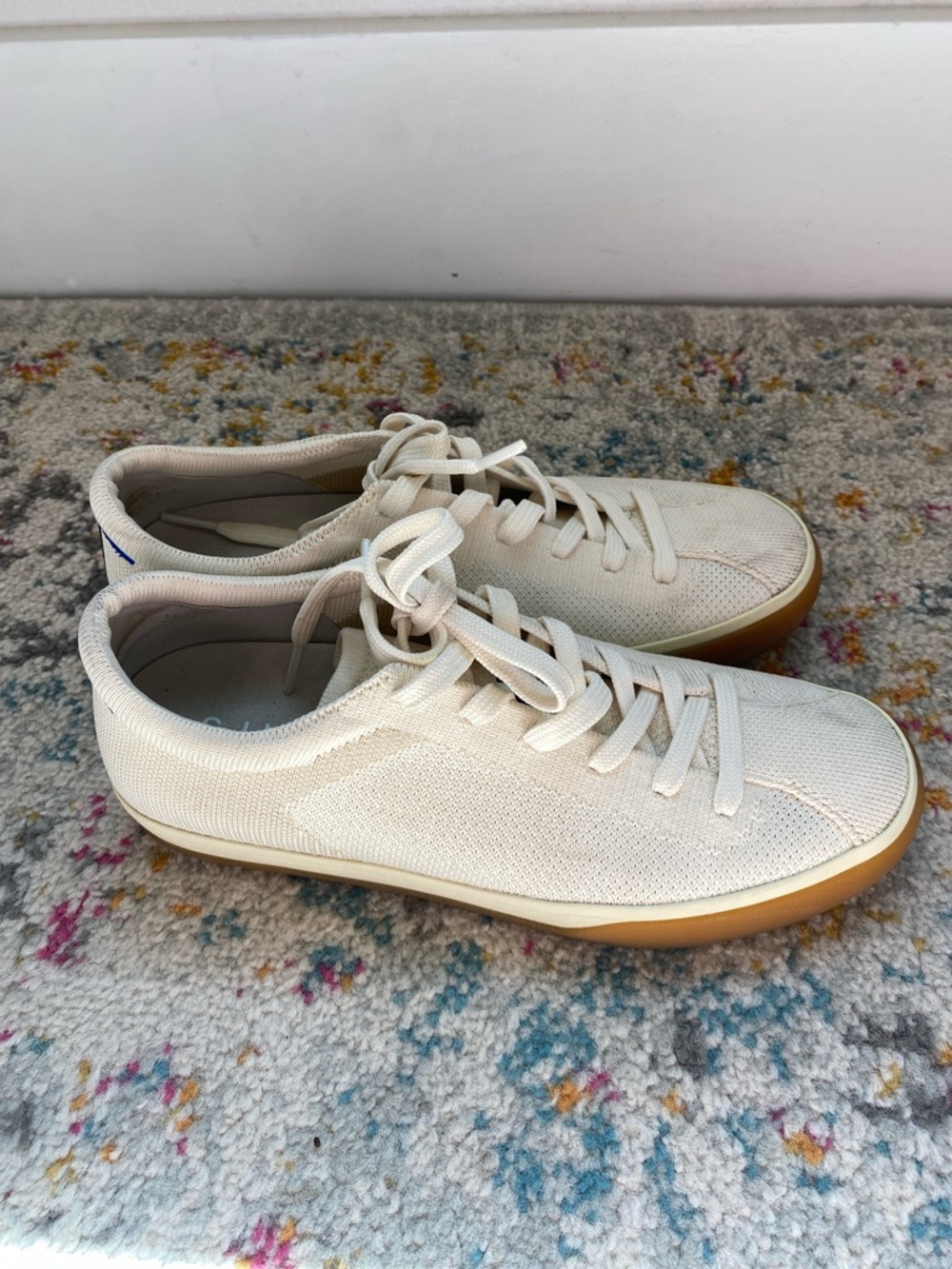 Rothy’s | The lace up sneaker in blonde